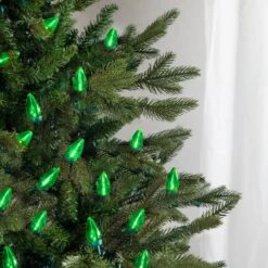 Northlight 25ct. LED C7 Christmas String Lights Green -Michaels X-Mas Decor D254085S 14