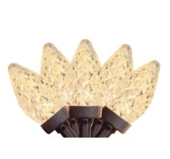 Northlight 100ct. Warm White Faceted LED C7 String Lights -Michaels X-Mas Decor D254088S 11