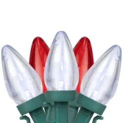 Northlight 25ct. LED C7 Christmas String Lights Red/White -Michaels X-Mas Decor D254092S 11