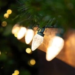 Northlight 100ct. Faceted LED C9 Christmas String Lights Warm White -Michaels X-Mas Decor D254101S 12