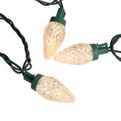 Northlight 100ct. Faceted LED C9 Christmas String Lights Warm White -Michaels X-Mas Decor D254101S 15