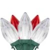 Northlight 25ct. C9 Christmas String Lights With Green Wire Red/Pure White -Michaels X-Mas Decor D254102S 1