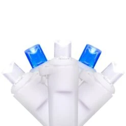 Northlight 50ct. LED Wide Angle Christmas String Lights With White Wire Blue/White 24 Northlight 50ct. LED Wide Angle Christmas String Lights With White Wire Blue/White -Michaels X-Mas Decor D254109S 11