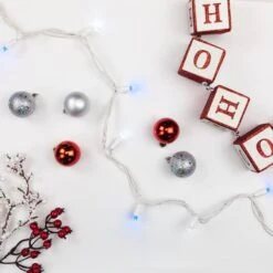 Northlight 50ct. LED Wide Angle Christmas String Lights With White Wire Blue/White 26 Northlight 50ct. LED Wide Angle Christmas String Lights With White Wire Blue/White -Michaels X-Mas Decor D254109S 13