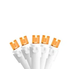 Northlight 50ct. LED Wide Angle Christmas String Lights With White Wire Orange -Michaels X-Mas Decor D254112S 11