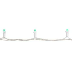 Northlight 50ct. LED Wide Angle Christmas String Lights With White Wire Green 19 Northlight 50ct. LED Wide Angle Christmas String Lights With White Wire Green -Michaels X-Mas Decor D254113S 15