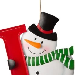 Glitzhome® 48" JOY Snowman Yard Stake, Horizontal Or Vertical 14 Glitzhome® 48" JOY Snowman Yard Stake, Horizontal Or Vertical -Michaels X-Mas Decor D254126S 4