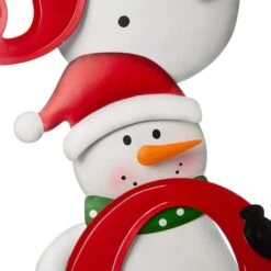 Glitzhome® 48" JOY Snowman Yard Stake, Horizontal Or Vertical 15 Glitzhome® 48" JOY Snowman Yard Stake, Horizontal Or Vertical -Michaels X-Mas Decor D254126S 5