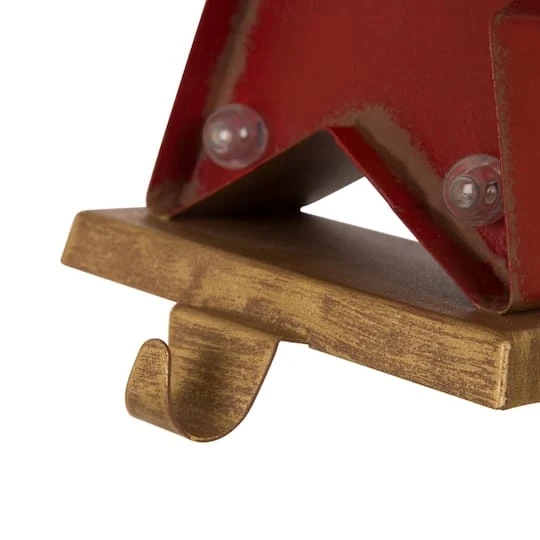 Glitzhome® 7.5" Marquee LED Star Stocking Holder, 2ct. 9 Glitzhome® 7.5" Marquee LED Star Stocking Holder, 2ct. - Image 7