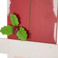 Glitzhome® 3.5ft. Wooden Believe Santa Porch Sign -Michaels X-Mas Decor D254152S 6