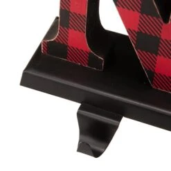 Glitzhome® Red Plaid Noel Stocking Holders, 4ct. -Michaels X-Mas Decor D254154S 4