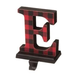 Glitzhome® Red Plaid Noel Stocking Holders, 4ct. -Michaels X-Mas Decor D254154S 6