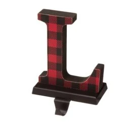 Glitzhome® Red Plaid Noel Stocking Holders, 4ct. -Michaels X-Mas Decor D254154S 7