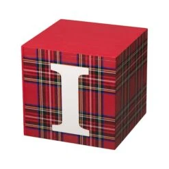 Glitzhome® 3.5ft. Wooden Plaid Believe Porch Décor -Michaels X-Mas Decor D254160S 6