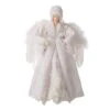 Glitzhome® 16" White Faux Fur Christmas Angel Tree Topper -Michaels X-Mas Decor D254172S 1