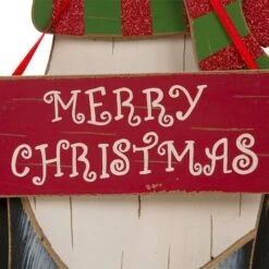 Glitzhome® 16" Wooden Dog Christmas Décor Accent -Michaels X-Mas Decor D254183S 5