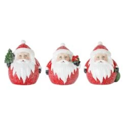 Melrose 5" Round Santa Figurine Set -Michaels X-Mas Decor D254699S 1 1