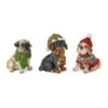 Melrose 3.5" Winter Dog Set 2 Melrose 3.5" Winter Dog Set -Michaels X-Mas Decor D254720S 1
