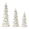 Melrose White Tree Set, 15", 18.5" & 24" -Michaels X-Mas Decor D254863S 1