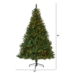 7ft. Pre-Lit Northern Rocky Spruce Artificial Christmas Tree, Clear LED Lights 17 7ft. Pre-Lit Northern Rocky Spruce Artificial Christmas Tree, Clear LED Lights -Michaels X-Mas Decor D255813S 2