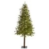 7ft. Pre-Lit Wyoming Alpine Artificial Christmas Tree, Clear LED Lights 2 7ft. Pre-Lit Wyoming Alpine Artificial Christmas Tree, Clear LED Lights -Michaels X-Mas Decor D255845S 1