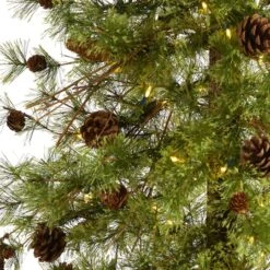 7ft. Pre-Lit Wyoming Alpine Artificial Christmas Tree, Clear LED Lights 13 7ft. Pre-Lit Wyoming Alpine Artificial Christmas Tree, Clear LED Lights -Michaels X-Mas Decor D255845S 3