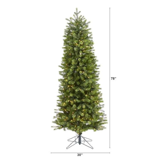 6.5ft. Pre-Lit Colorado Mountain Spruce Artificial Christmas Tree, Warm White LED Lights 12 6.5ft. Pre-Lit Colorado Mountain Spruce Artificial Christmas Tree, Warm White LED Lights - Image 10