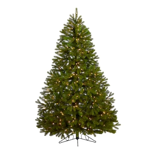 6ft. Pre-Lit Cambridge Spruce Flat Back Artificial Christmas Tree, Warm White LED Lights 3 6ft. Pre-Lit Cambridge Spruce Flat Back Artificial Christmas Tree, Warm White LED Lights