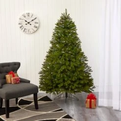 6ft. Pre-Lit Cambridge Spruce Flat Back Artificial Christmas Tree, Warm White LED Lights 18 6ft. Pre-Lit Cambridge Spruce Flat Back Artificial Christmas Tree, Warm White LED Lights -Michaels X-Mas Decor D255852S 8