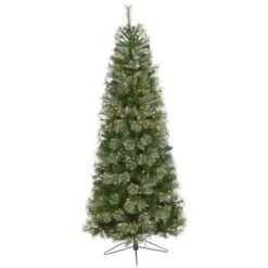 6.5ft. Pre-Lit Cashmere Artificial Christmas Tree, Warm White Lights 12 6.5ft. Pre-Lit Cashmere Artificial Christmas Tree, Warm White Lights -Michaels X-Mas Decor D255857S 1 1