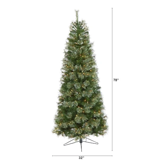 6.5ft. Pre-Lit Cashmere Artificial Christmas Tree, Warm White Lights 10 6.5ft. Pre-Lit Cashmere Artificial Christmas Tree, Warm White Lights - Image 8
