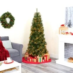 6.5ft. Pre-Lit Cashmere Artificial Christmas Tree, Warm White Lights 13 6.5ft. Pre-Lit Cashmere Artificial Christmas Tree, Warm White Lights -Michaels X-Mas Decor D255857S 9