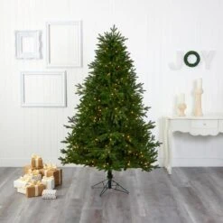 7ft. Pre-Lit Nova Scotia Fir Real Touch Artificial Christmas Tree, Warm White LED Lights -Michaels X-Mas Decor D255919S 6
