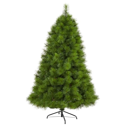 6ft. Pre-Lit Green Scotch Pine Artificial Christmas Tree With Clear LED Lights 3 6ft. Pre-Lit Green Scotch Pine Artificial Christmas Tree With Clear LED Lights