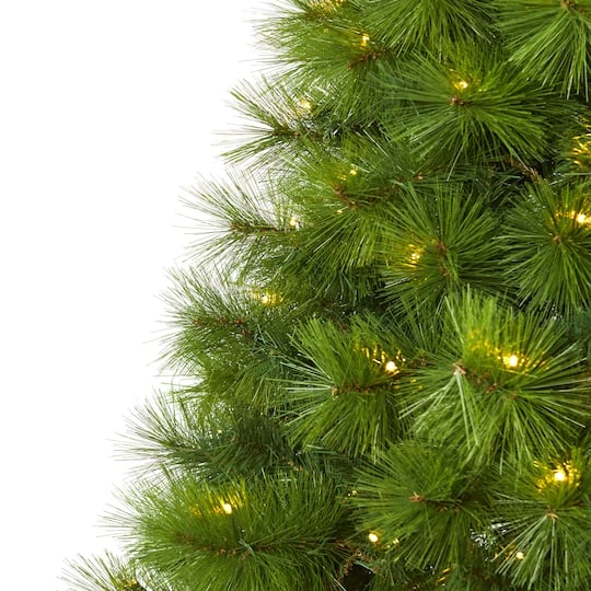 6ft. Pre-Lit Green Scotch Pine Artificial Christmas Tree With Clear LED Lights 7 6ft. Pre-Lit Green Scotch Pine Artificial Christmas Tree With Clear LED Lights - Image 5