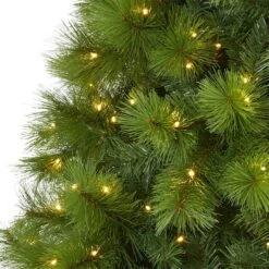 7.5ft. Pre-lit Green Scotch Pine Artificial Christmas Tree With Clear LED Lights 13 7.5ft. Pre-lit Green Scotch Pine Artificial Christmas Tree With Clear LED Lights -Michaels X-Mas Decor D255939S 3