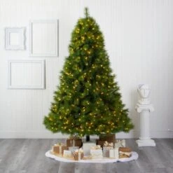 7.5ft. Pre-lit Green Scotch Pine Artificial Christmas Tree With Clear LED Lights 15 7.5ft. Pre-lit Green Scotch Pine Artificial Christmas Tree With Clear LED Lights -Michaels X-Mas Decor D255939S 5