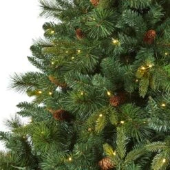 7ft. Pre-Lit West Virginia Mixed Pine Artificial Christmas Tree, Clear LED Lights 12 7ft. Pre-Lit West Virginia Mixed Pine Artificial Christmas Tree, Clear LED Lights -Michaels X-Mas Decor D255994S 3