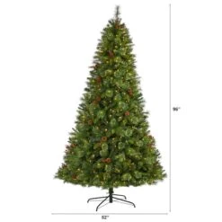 8ft. Pre-Lit Aberdeen Spruce Artificial Christmas Tree, Clear LED Lights -Michaels X-Mas Decor D255996S 2