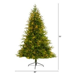 6ft. Pre-Lit Colorado Mountain Fir Artificial Christmas Tree, Clear LED Lights 17 6ft. Pre-Lit Colorado Mountain Fir Artificial Christmas Tree, Clear LED Lights -Michaels X-Mas Decor D256000S 2