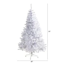 6ft. Unlit White Artificial Christmas Tree -Michaels X-Mas Decor D256004S 2