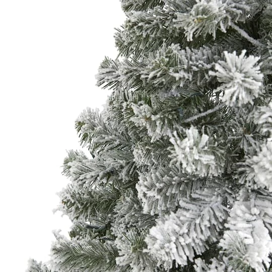 6ft. Unlit Flocked West Virginia Fir Artificial Christmas Tree 6 6ft. Unlit Flocked West Virginia Fir Artificial Christmas Tree - Image 4