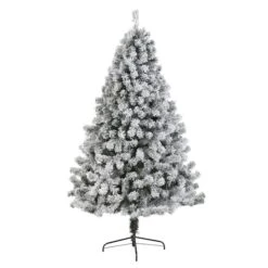 7ft. Unlit Flocked West Virginia Fir Artificial Christmas Tree