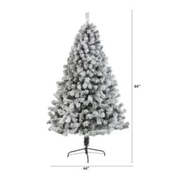 7ft. Unlit Flocked West Virginia Fir Artificial Christmas Tree 11 7ft. Unlit Flocked West Virginia Fir Artificial Christmas Tree -Michaels X-Mas Decor D256013S 2