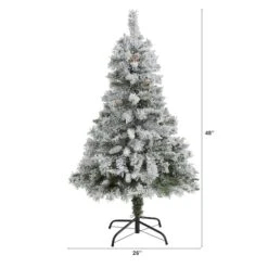 4ft. Unlit Flocked White River Mountain Pine & Pinecones Artificial Christmas Tree 11 4ft. Unlit Flocked White River Mountain Pine & Pinecones Artificial Christmas Tree -Michaels X-Mas Decor D256037S 2