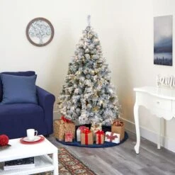 6ft. Pre-Lit White River Mountain Pine Artificial Christmas Tree, Clear LED Lights -Michaels X-Mas Decor D256043S 6