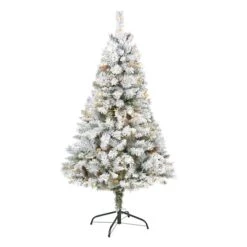 5ft. Pre-Lit White River Mountain Pine Artificial Christmas Tree, Clear LED Lights 11 5ft. Pre-Lit White River Mountain Pine Artificial Christmas Tree, Clear LED Lights -Michaels X-Mas Decor D256045S 1 1