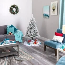 5ft. Pre-Lit White River Mountain Pine Artificial Christmas Tree, Clear LED Lights 15 5ft. Pre-Lit White River Mountain Pine Artificial Christmas Tree, Clear LED Lights -Michaels X-Mas Decor D256045S 7