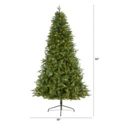 7ft. Pre-Lit New Hampshire Fir Artificial Christmas Tree, Clear LED Lights -Michaels X-Mas Decor D256055S 2