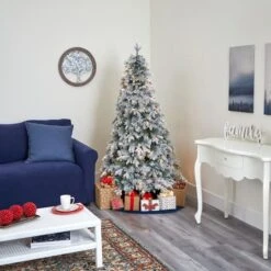 5ft. Pre-Lit Flocked Vermont Mixed Pine Artificial Christmas Tree, Clear LED Lights 11 5ft. Pre-Lit Flocked Vermont Mixed Pine Artificial Christmas Tree, Clear LED Lights -Michaels X-Mas Decor D256070S 6